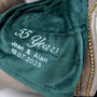 Personalised Emerald Anniversary 55 Years Married Blanket, thumbnail 3 of 4