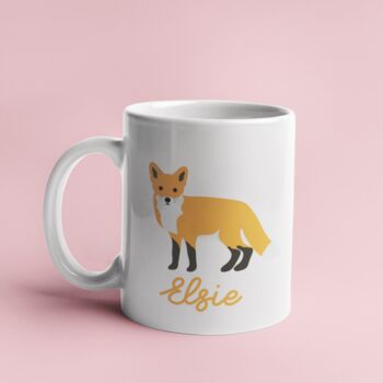 Fox Mug, Personalised Fox Mug, 2 of 4
