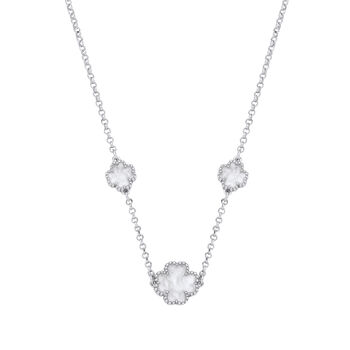 Shamrock Four Leaf Clover Sterling Silver Necklace, 3 of 3