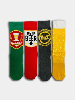 Beer Novelty Sock Gift Set, 3 of 4