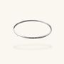 Slim Hammer Textured Solid Sterling Silver Bangle, thumbnail 1 of 2