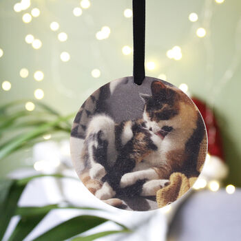 Pet Photo Wooden Christmas Tree Decoration, 4 of 8