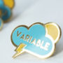 'Variable' Enamel Pin Badge, thumbnail 6 of 9