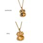Lichen Pendant Gold Vermeil Plated Birthstone Necklace, thumbnail 7 of 12