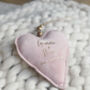 Personalised Heart Hanging Decoration Anniversary, thumbnail 3 of 3