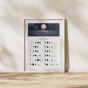 Wild Swimming 2026 Lunar Calendar A4 Print, 4 of 4