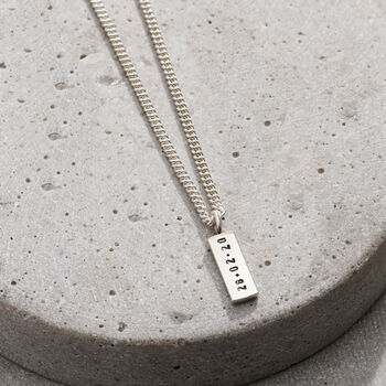 Personalised Men's Luxury Silver Tag Necklace, 4 of 8
