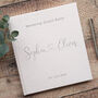 Personalised Modern Heart Design Wedding Guest Book, thumbnail 10 of 11