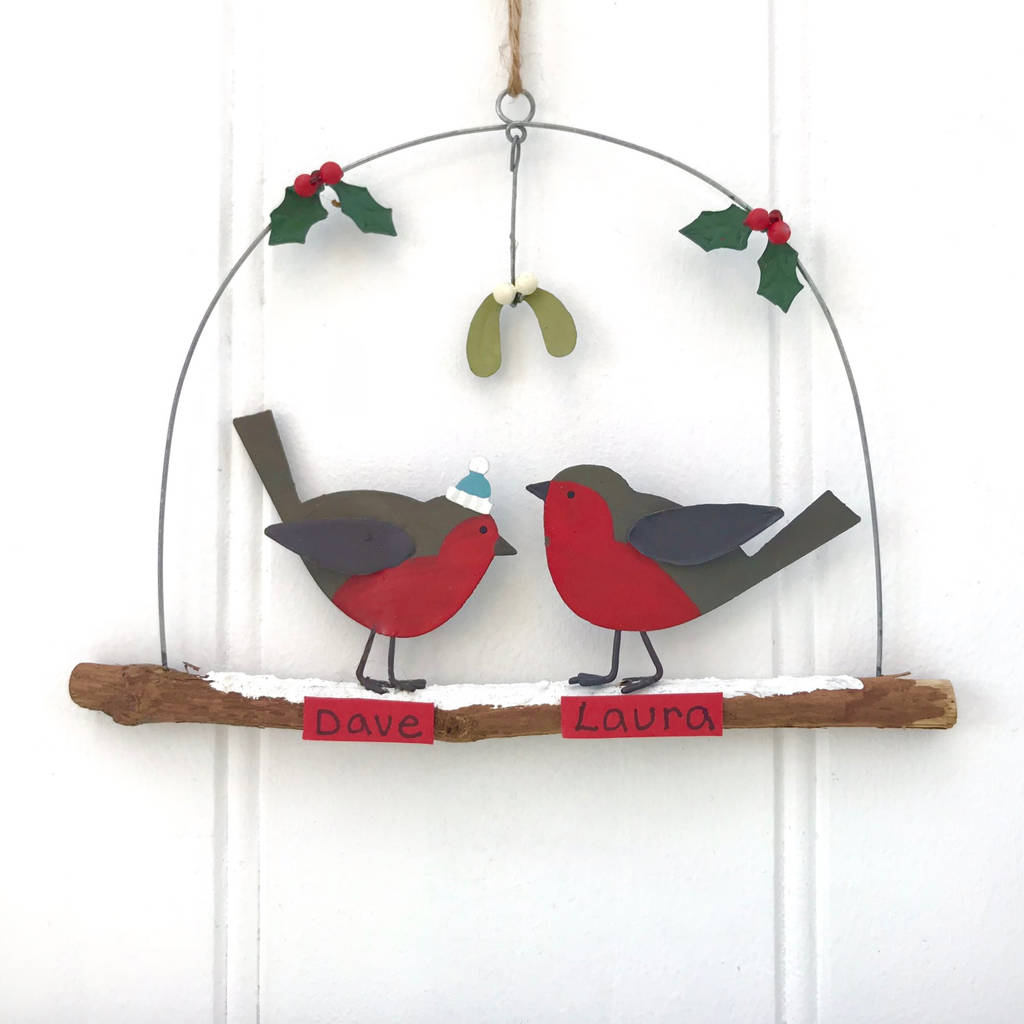 Personalised Red Robin Decoration By Pink Pineapple Home & Gifts