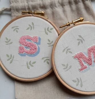 Personalised Initial Embroidery Kit, 4 of 6