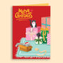 Santa With Cats And Dogs Christmas 3D Pop Up Card, thumbnail 3 of 4