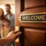 Custom Solid Brass Welcome Plaque With Black Finish, thumbnail 4 of 7