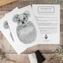 Personalised Baby Koala Footprint Kit, thumbnail 6 of 7
