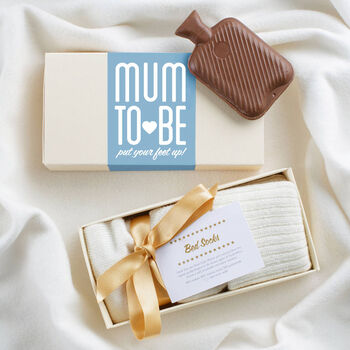Mum To Be Bed Socks And Chocolate Gift Set, 3 of 7