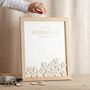 Simple Elegance Foiled Wedding Drop Top Frame Guest Book, thumbnail 2 of 6
