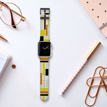 Mondrian Vegan Leather Apple Watch Band, 6 of 7
