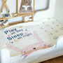 'Play All Day' Baby Milestone Cotton Blanket, thumbnail 7 of 12