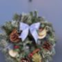 Christmas Door Wreath Live Flowers, thumbnail 3 of 3