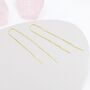 Sterling Silver U Shape Threader Earrings, thumbnail 5 of 12
