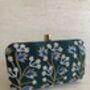 Emerald Green Handcrafted Ivy Rectangular Clutch, thumbnail 1 of 12