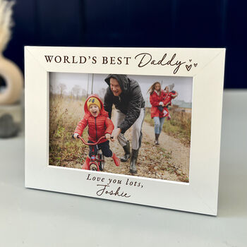 Personalised World’s Best Dad Picture Frame, 9 of 9