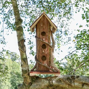 Tall Wooden Garden Bird Hotel, 6 of 10