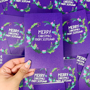 Charity 'Merry Christmas From Scotland' Scottish Card, 3 of 9