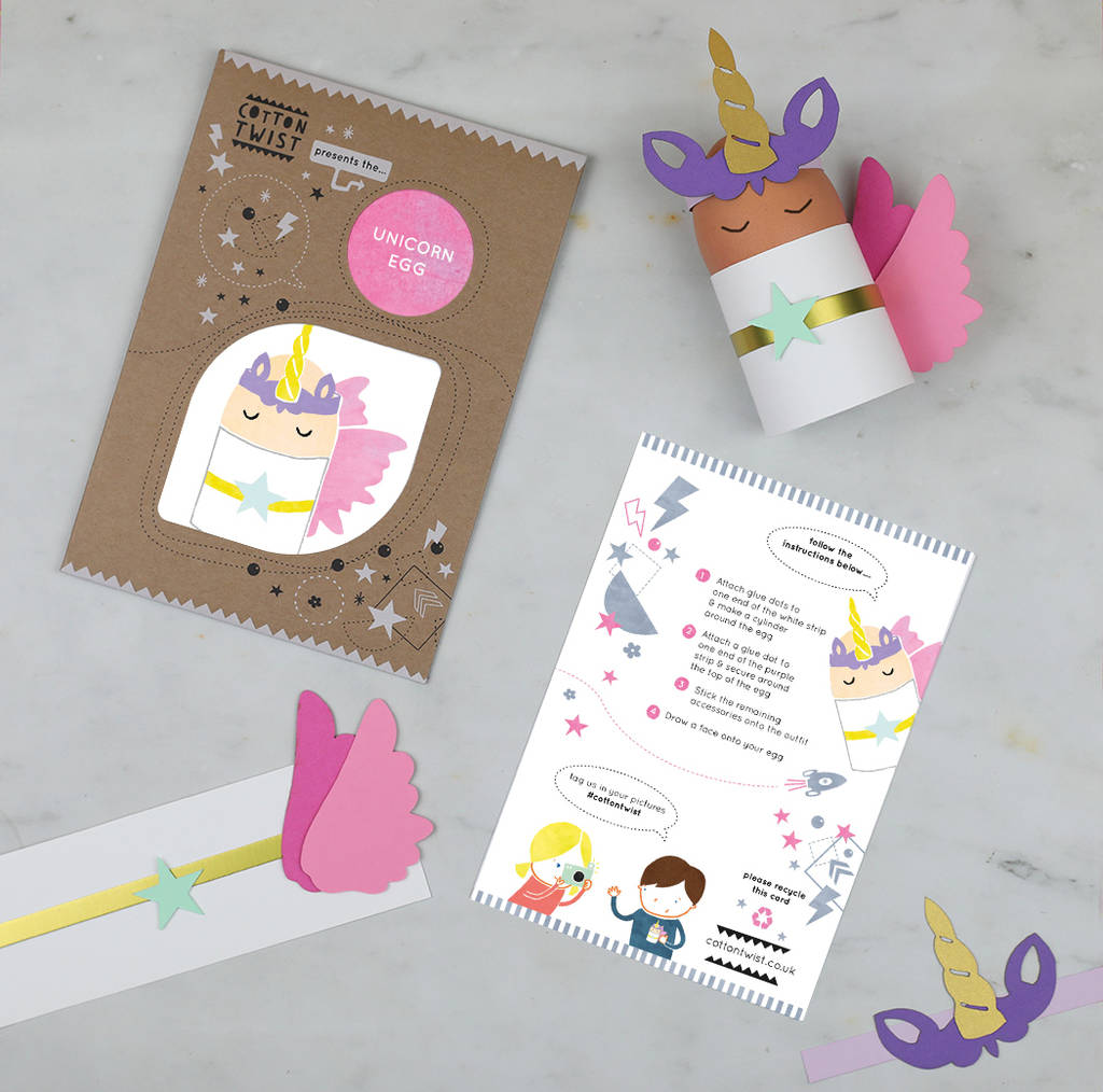 Image of Make Your Own Unicorn Egg Character