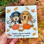 Personalised Pupkin Patch Dog Lover Ceramic Coaster, thumbnail 1 of 10