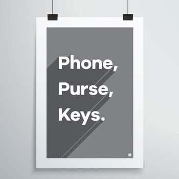 Phone, Purse, Keys Print, 11 of 12