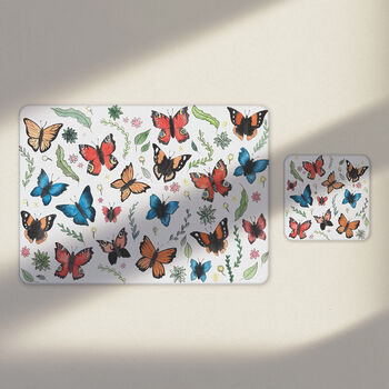 Melamine And Cork Butterflies Placemats, 5 of 7