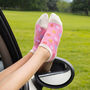 Peace Pink And Organic Sport Pink Women's Trainer Socks, thumbnail 5 of 8