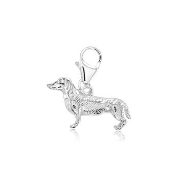 Dachshund Charm Sterling Silver, 5 of 12