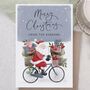Santa Claus Personalised Family Christmas Card Pack Or Single Card, thumbnail 2 of 4