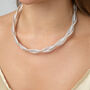 Twisted Rope Design Collar Necklace, thumbnail 5 of 6