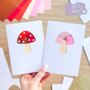 Card Making Kit Mini Toadstool | Iris Folding, thumbnail 1 of 6
