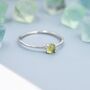 Peridot Ring In Sterling Silver, thumbnail 5 of 10