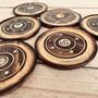 Round Mango Wood Incense Cone Stick Holder Ash Catcher, thumbnail 7 of 7