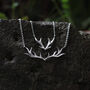 My Baby Deer Antler Wilderness Sterling Silver Necklace, thumbnail 4 of 7