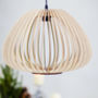 Tulip Wooden Lampshade, Ceiling Lights, thumbnail 2 of 4