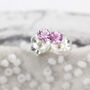 Pink Sapphire Earrings In Silver Or Gold, thumbnail 5 of 12