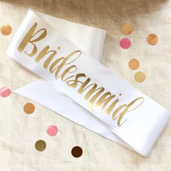 Contemporary Bride To Be And Hen Party Sashes, 4 of 10