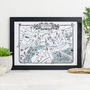 Map Of Stamford Signed Print, thumbnail 1 of 3