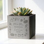 Personalised Spooky Pumpkin Concrete Plant Pot, thumbnail 2 of 3