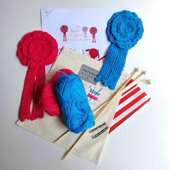 Horse Rosette Hand Knitting Kit, 6 of 6