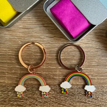 'You Are Fabulous' Rainbow Keyring Gift For Friend, 3 of 4