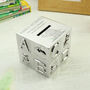 Personalised Elephant Abc Money Box – Baby Keepsake For Christening Or New Baby Gift, thumbnail 2 of 5
