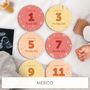 Personalised Boho Rainbows Design Milestone Disc, thumbnail 9 of 9