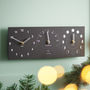 Eco Recycled Triple Moon Phase, Clock And Thermometer, thumbnail 1 of 4