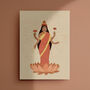 Lakshmi Art Print Hindu Wall Decor, thumbnail 1 of 3